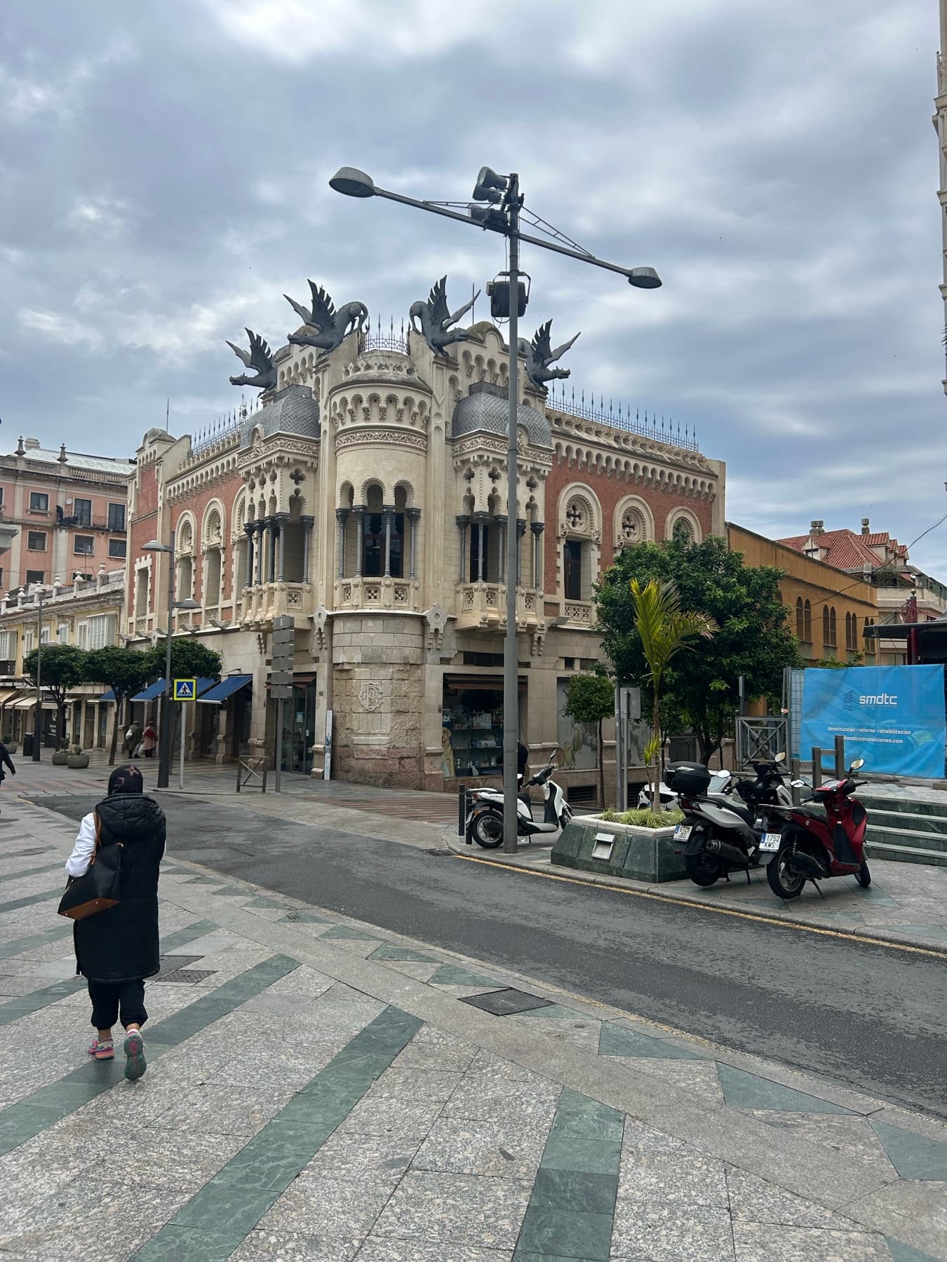 Historic building on a street in Ceuta