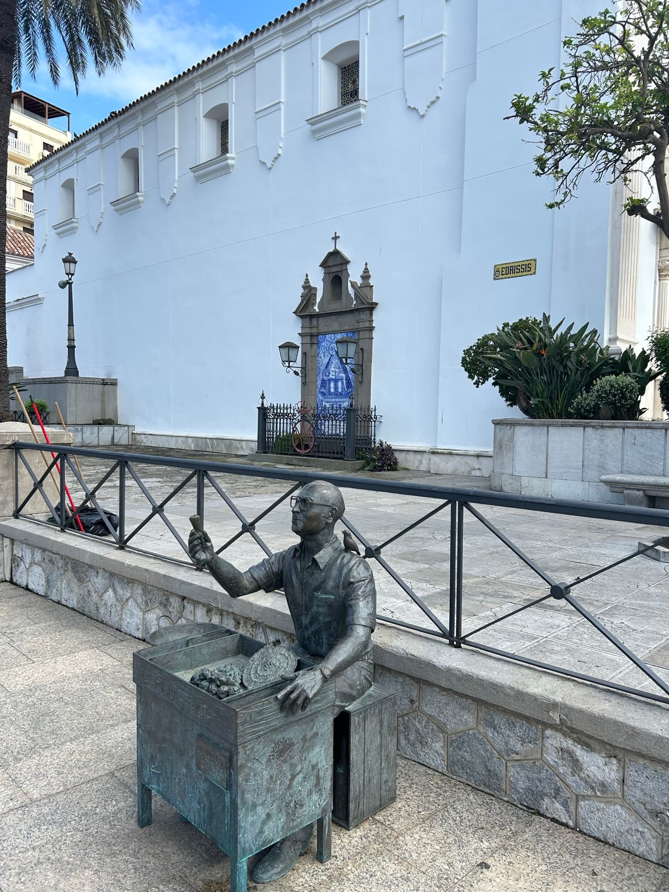 Sculpture in a square in Ceuta