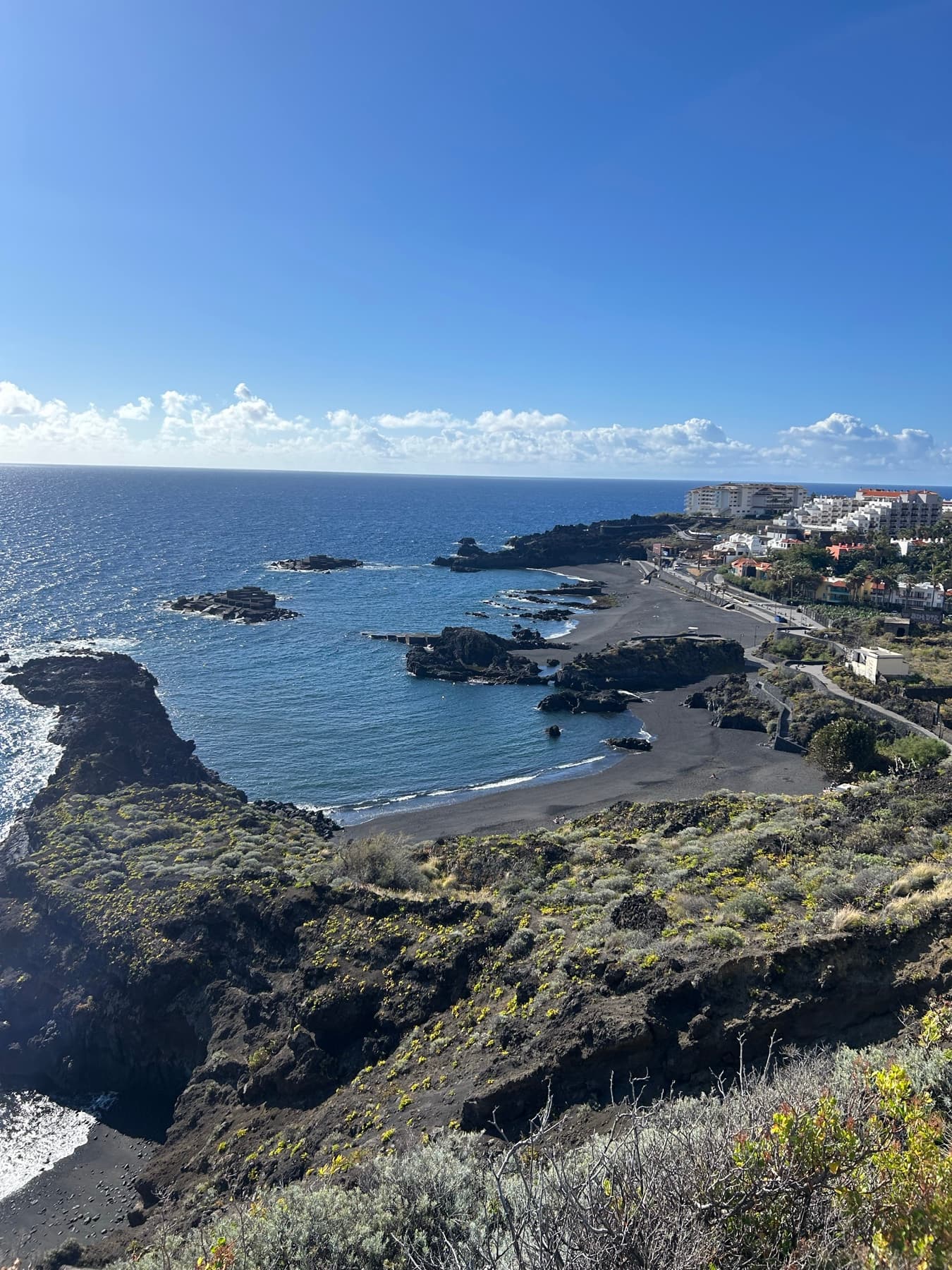 Canary coast seen from a high viewpoint